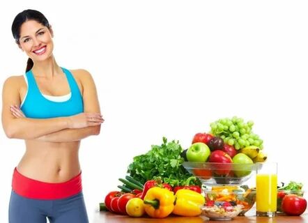 Useful products and sports girl